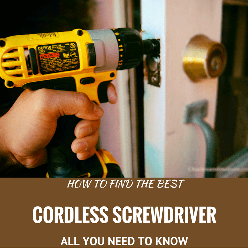 best cordless screwdriver