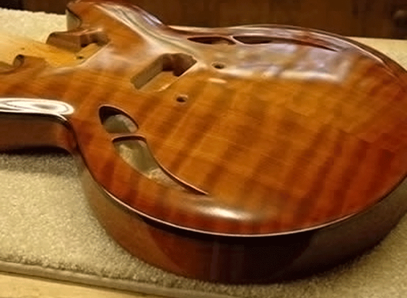 nitrocellulose glossy guitar