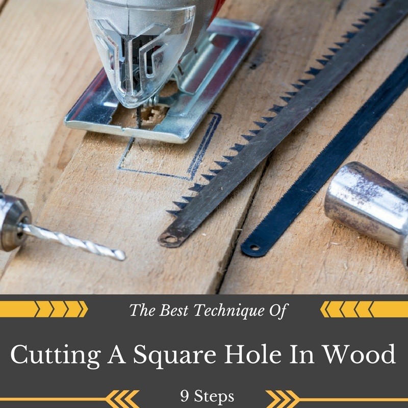 how to cut a square in wood