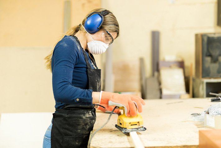 protective gear when sanding